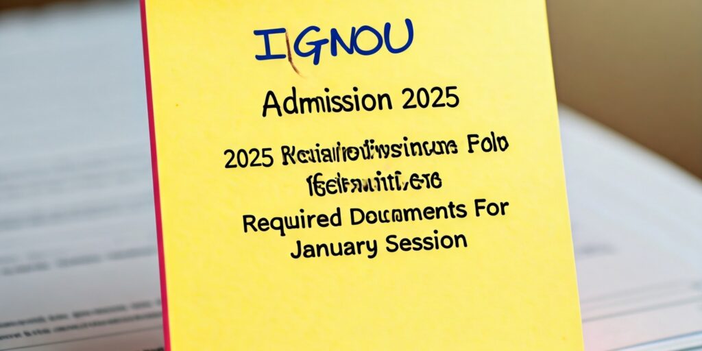 IGNOU Admission 2025 Required Documents For IGNOU Admission January Session - 2025